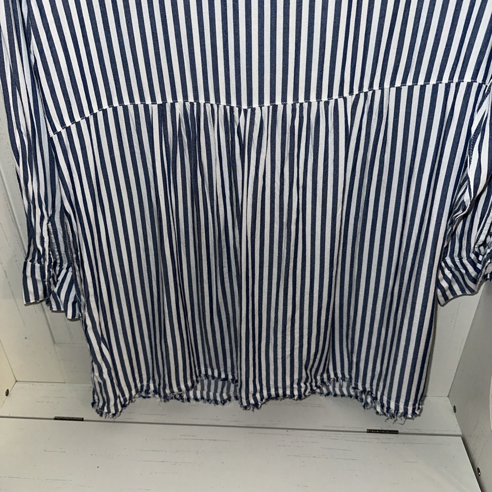 Tommy Bahama NFL Dallas Cowboys Stripe Tunic Shirt Womens Large Lightweight - Picture 5 of 7